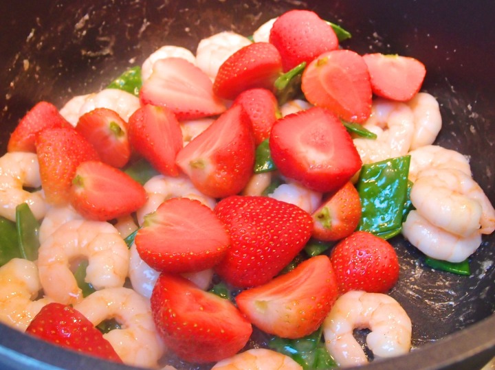 Strawberry_Prawns_Sweet_Pea_Stir_Fry_Savoury_Recipe